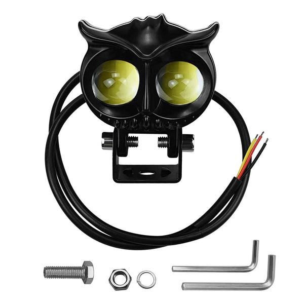 Elektrisk LED Arbetsljus Spotlight Vattentät Front Strålkastare 30 45W Owl for Motor Generic