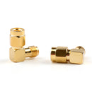 2 kpl SMA naaras - SMA uros oikea 90 asteen RF-liitinsovitin