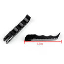 Vordere + hintere Fußstütze Fußrasten für Suzuki GSXR 1300 Hayabusa 2008-2015 Schwarz Generic