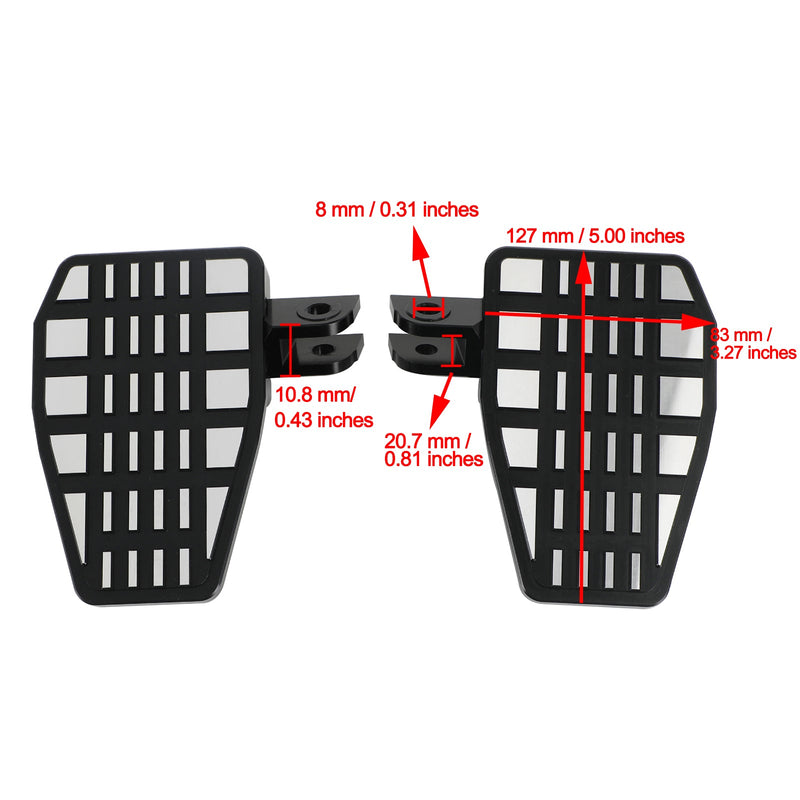 Footpeg Pad Pedal Pad Front Footpeg adequado para Honda CM1100 CMX1100 2021+ Genérico