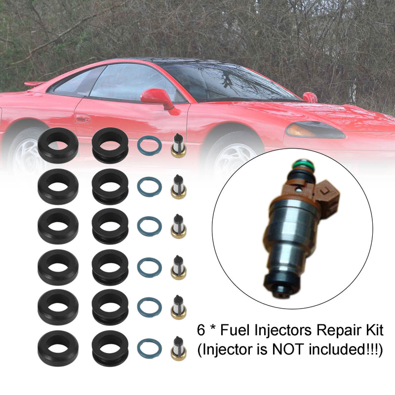 6 STÜCKE Einspritzdüsen Dichtung O-Ring Kit MD164888 passend für Mitsubishi 3000GT INP-014