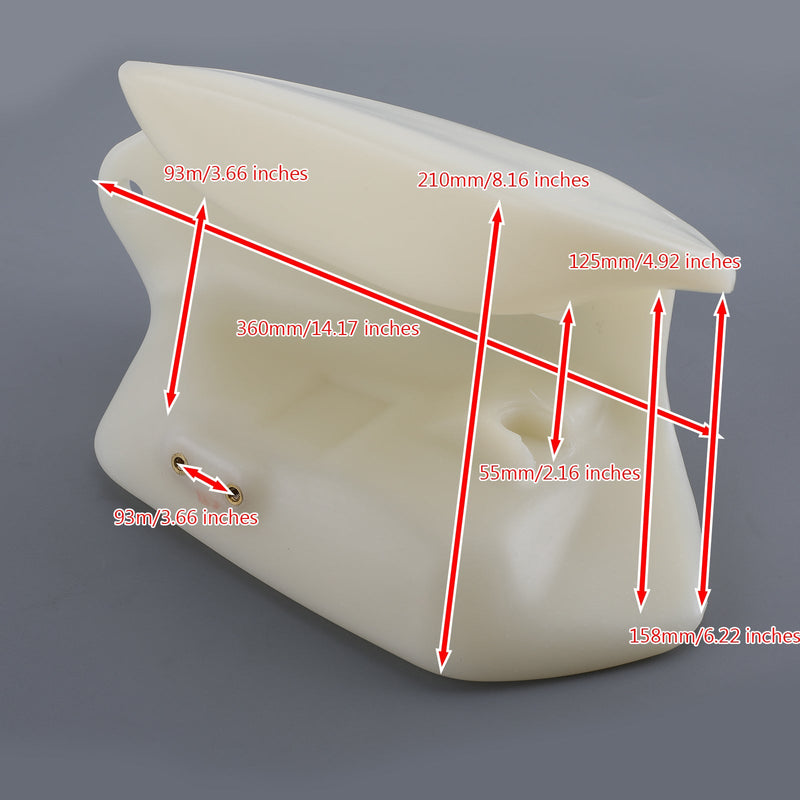 1986-1987 Honda TRX70 FourTrax 70 erstatningsplast drivstofftank og bensinlokk Generisk