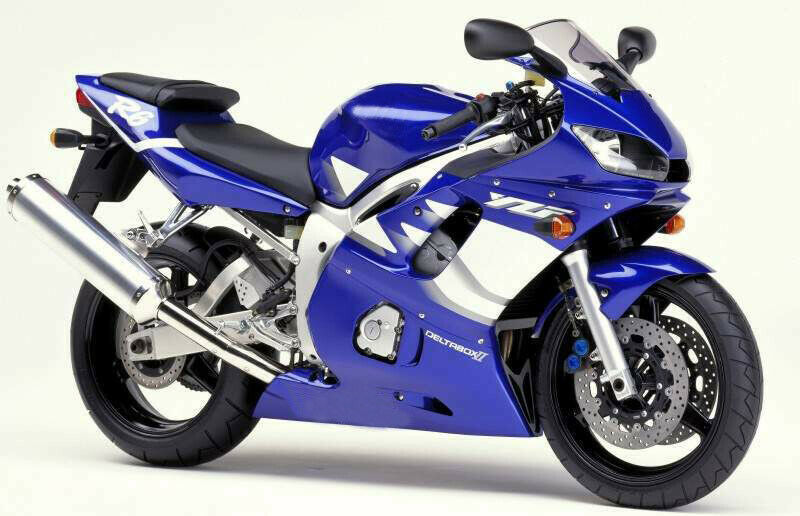 ABS-Einspritzkunststoff-ABS-Verkleidung, passend für Yamaha YZF R6 1998–2002, Blau, Weiß, generisch