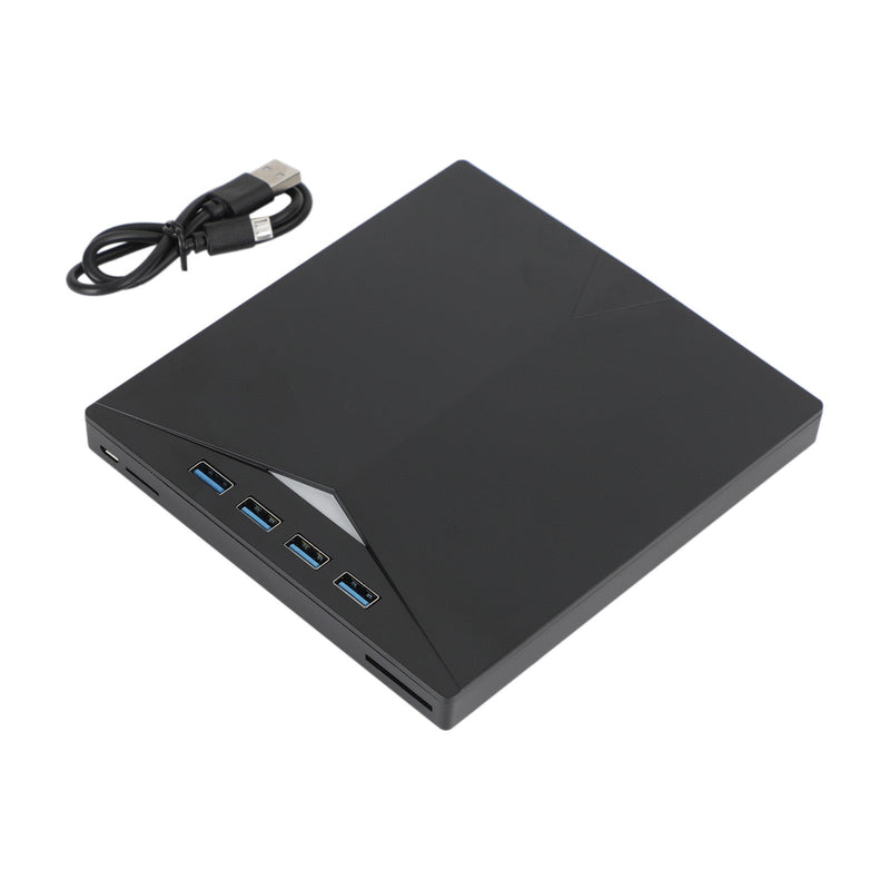 Zewnętrzny napęd DVD 7 w 1 — USB 3.0 i USB Type-C — Kompatybilny z laptopami, komputerami stacjonarnymi i systemem Mac OS — Przenośna nagrywarka i czytnik płyt CD, DVD i Blu-ray