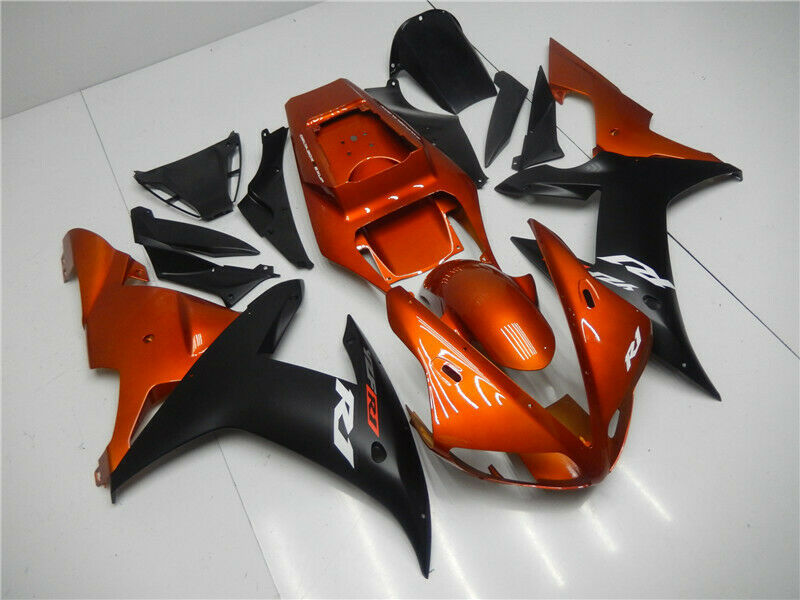 ABS-Einspritz-Kunststoff-Verkleidungsset für Yamaha YZF R1 2002–2003, Orange, generisch