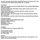 Nuevas cubiertas cromadas para pernos de cabeza de bujía Scorpion para Twin Cam 1999-2017