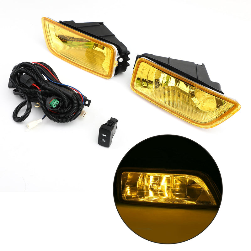 Luz antiniebla de lente amarilla + interruptor para Honda Accord 2003-2007/Acura TL genérico 2004-2008