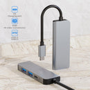 Stacja dokująca z adapterem HUB 4 w 1 na HD USB C USB 3.0 PD Type-C dla komputerów Mac z systemem Windows