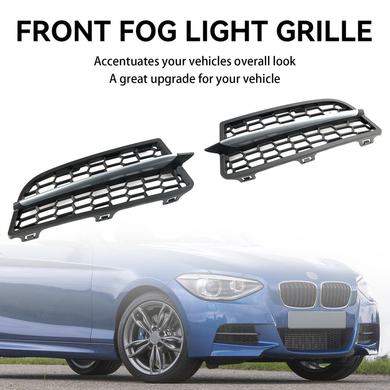 2st främre stötfångare Dimljusskydd Bezel Grill Passar för BMW F20 F21 2011-2015