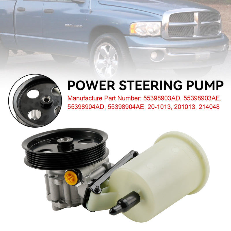 Dodge RAM 1500 2009-2010 servostyringspumpe med remskive og reservoar