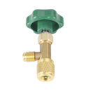 Mallille R22 R134A R410A Kaasukylmäaine AC Can Hana Venttiilin pullonavaaja 1/4Sae Vihreä