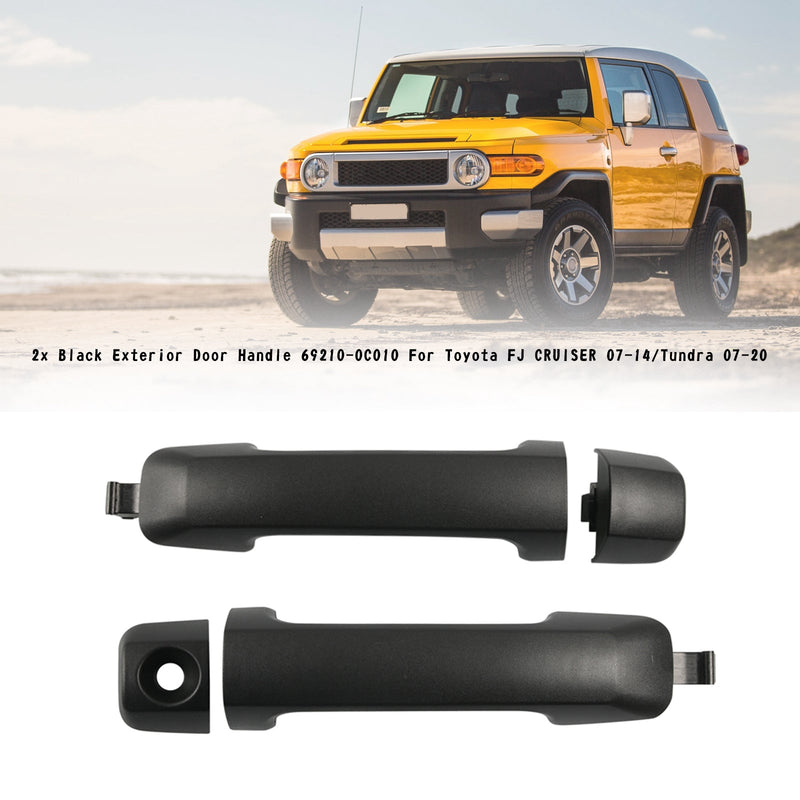 2x schwarzer Außentürgriff 69210-0c010 für Toyota FJ Cruiser 07-14/Tundra 07