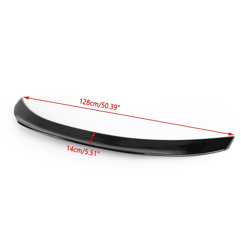 Glanssvart High Kick Rear Spoiler Wing för Mercedes Benz W205 C63 AMG 2015-2021 Generic