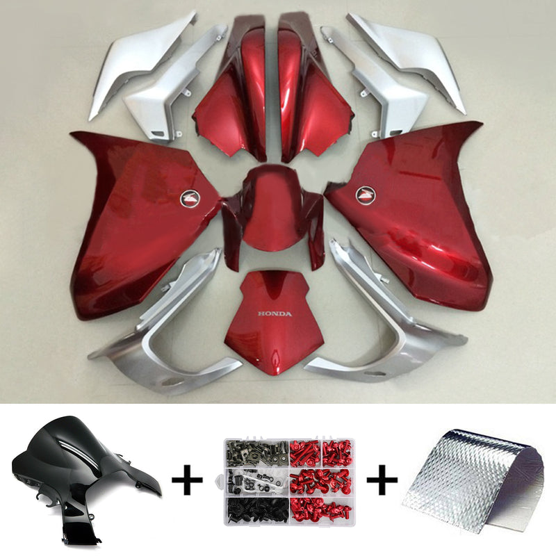 Amotopart Honda VFR1200 2010-2013 Zestaw owiewek Korpus Plastik ABS