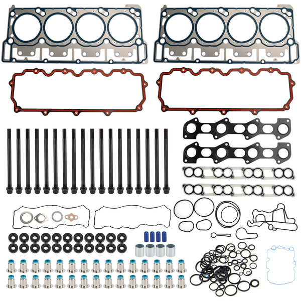 2003-2005 Ford Excursion 6.0L V8 Diesel 18mm Kit de pinos de cabeçote e junta de cabeçote