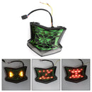 Piloto trasero intermitente LED para Kawasaki Z650 Ninja 650 Z900 17-24 Plata Genérico