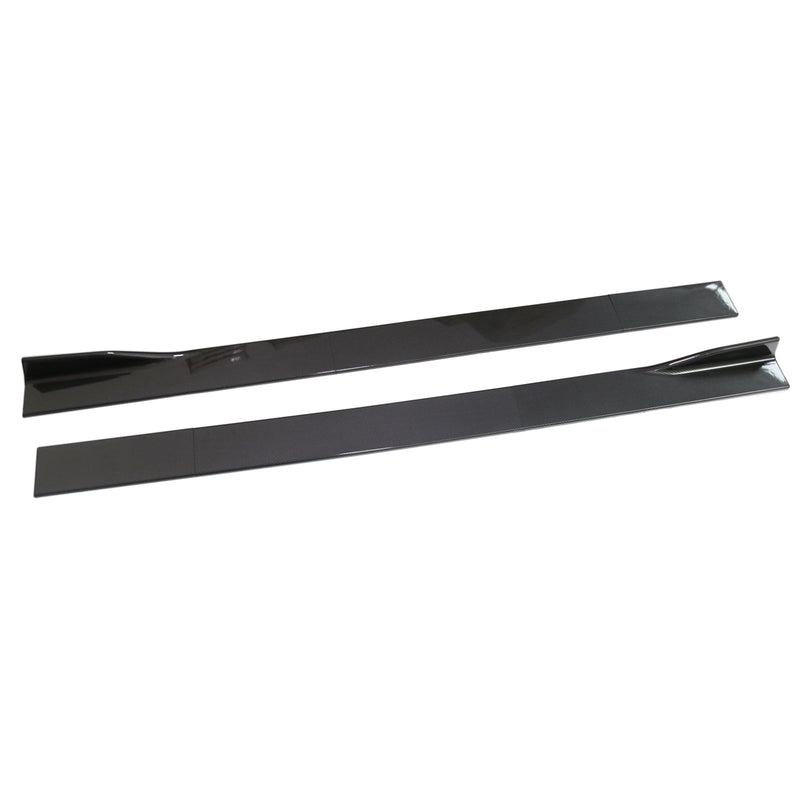 Extensões de saia lateral universal de 86,6" Rocker Panel Splitters Lip Carbon Look Generic