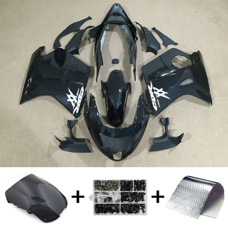 Amotopart Honda CBR1100XX SuperBlackBird 1996-2007 kåpa Set Body ABS