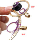 2x Mini antena pętlowa Donut VHF UHF FM do odbiornika radiowego HFDY Malahiteam DSP DSP2