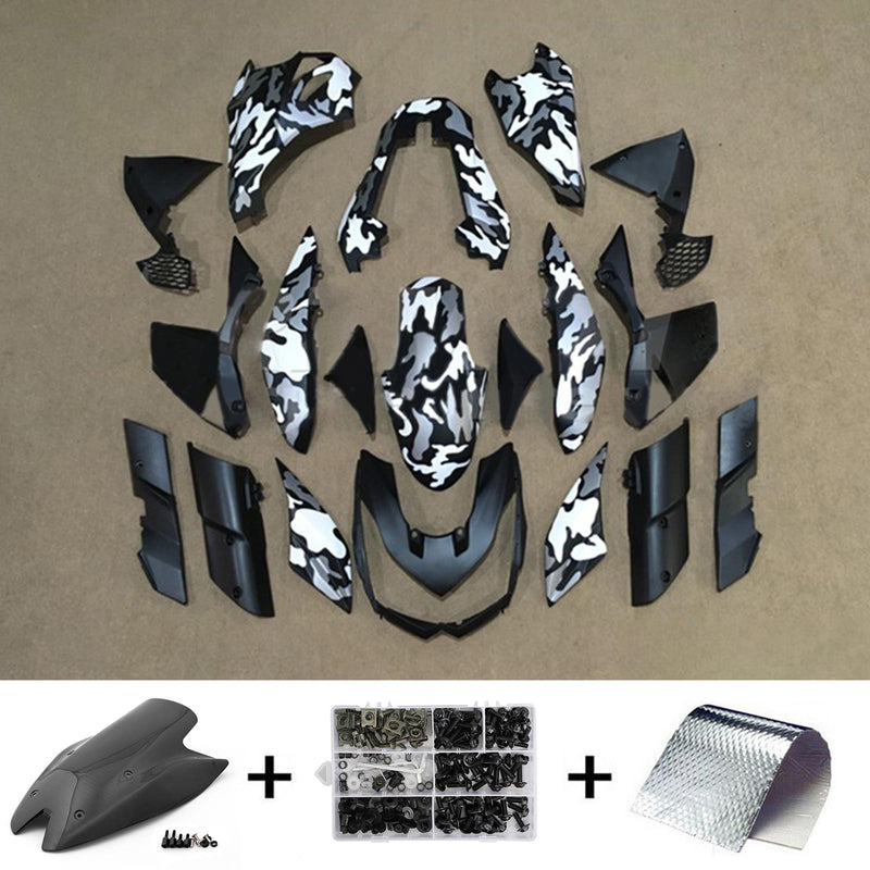 Amotopart kåpa Set för Kawasaki Z1000 2010-2013 Body Plastic ABS