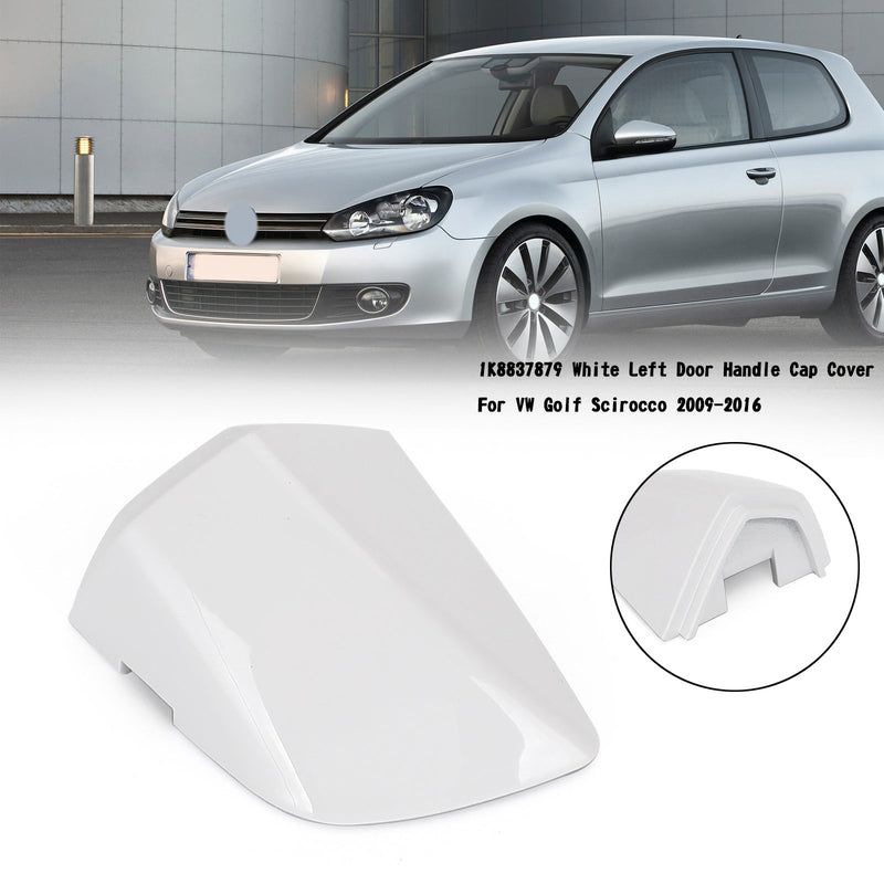 VW Golf Scirocco 2009-2016 1K8837879 branco tampa da maçaneta da porta esquerda