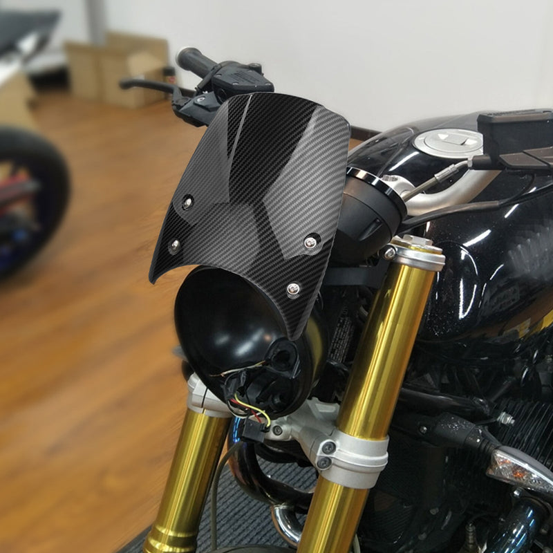 Windschutzscheibe Scheinwerferverkleidung für BMW R Nine T 14-23 Carbon Generic