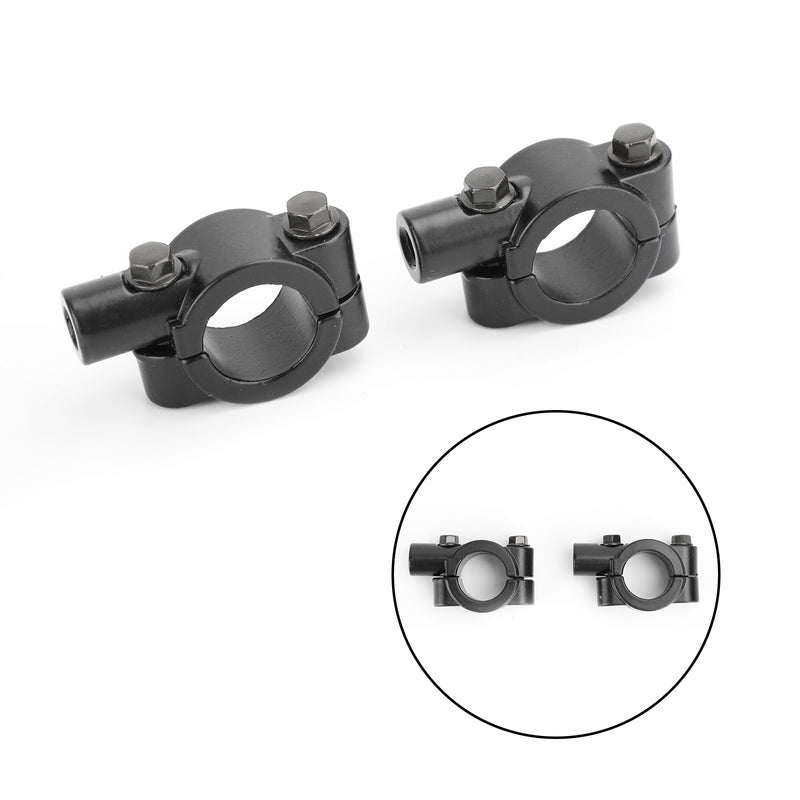 7/8" Motorcycle Handlebar Mirror Adaptor Clamp Mount Bracket 8mm CW Aluminium