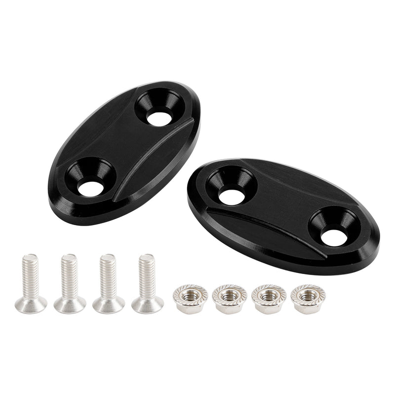 ALU-Spiegellösch-Blindblockplatten passend für Kawasaki ZX-6R ZX6R 2003–2004