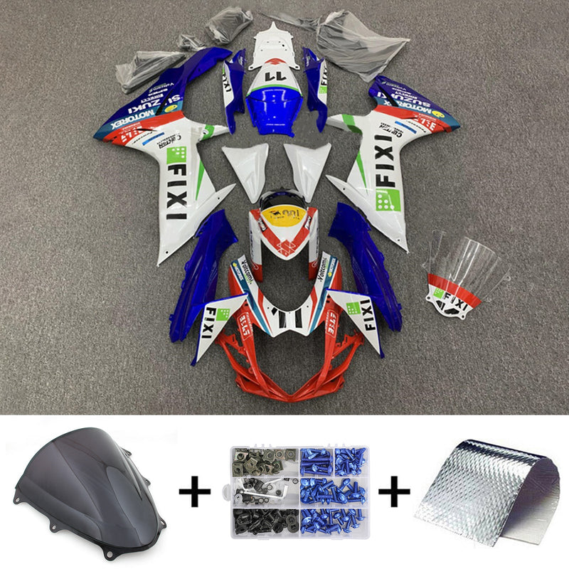 Amotopart Suzuki GSXR 600/750 2011-2023 K11 kåpesett Body Plastic ABS