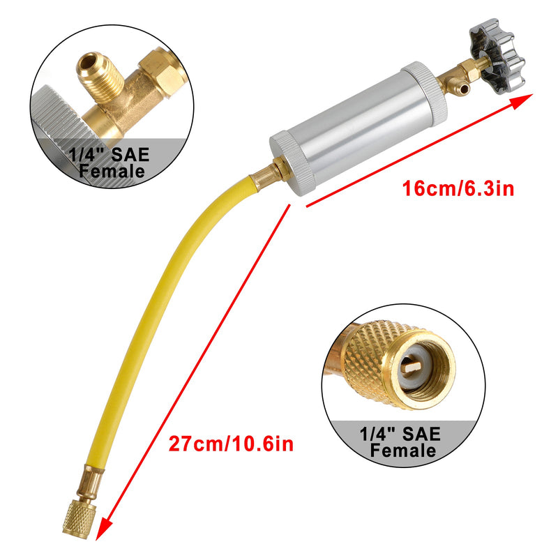 R12 AC Oil Dye Injector R134A R12 2oz Air Conditioning Injection Tool