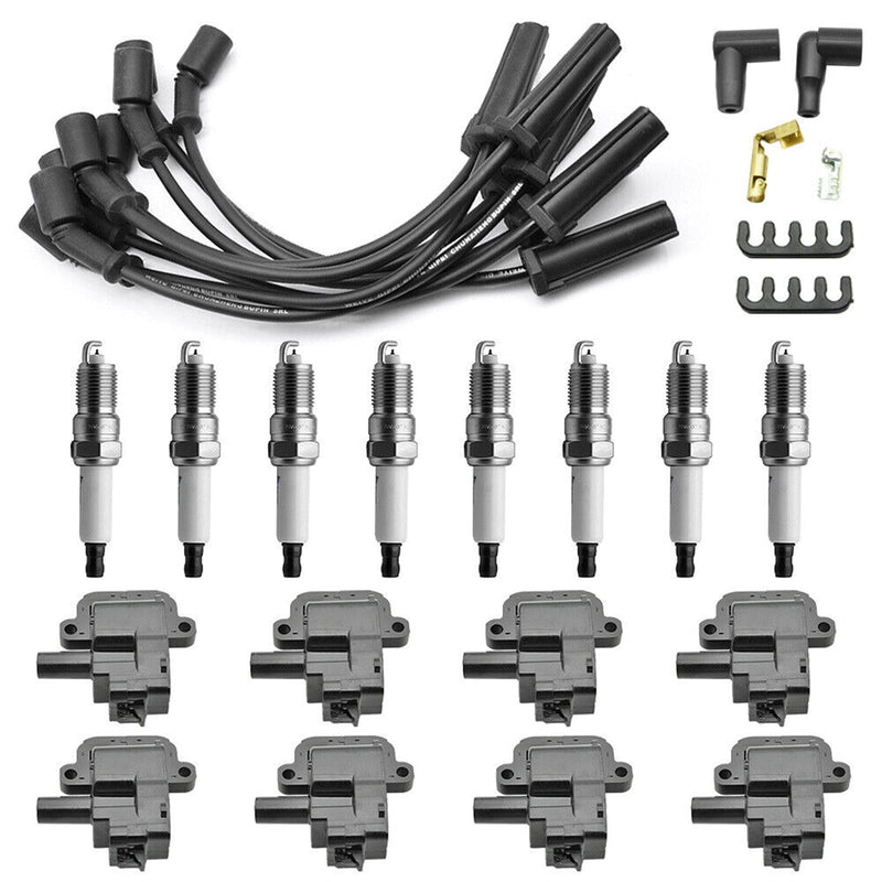 2001-2002 Chevrolet Silverado 2500 Sierra 3500 HD Van G3500 Express V8 8.1L 8X sytytyspuola + sytytystulppa + kaapeli D580 UF192