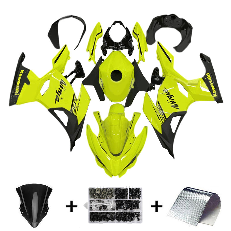 Amotopart Juego de carenado para Kawasaki EX400 Ninja400 2018-2023 Cuerpo Plástico ABS