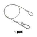 1/5/10 kpl 26,4" teräslankainen turvakaapeli lavavalon puristimeen