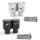 Guiador raiser riser montagem braçadeiras motocicleta bicicleta 7/8 "22mm preto genérico