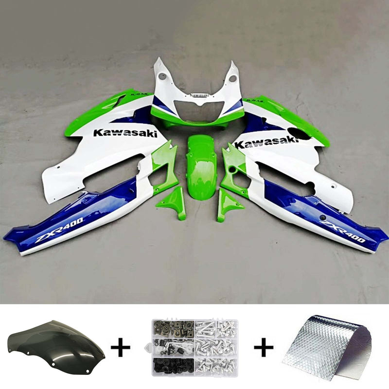 Amotopart Kawasaki ZXR400 1992-1996 kåpa Set Body Plast ABS