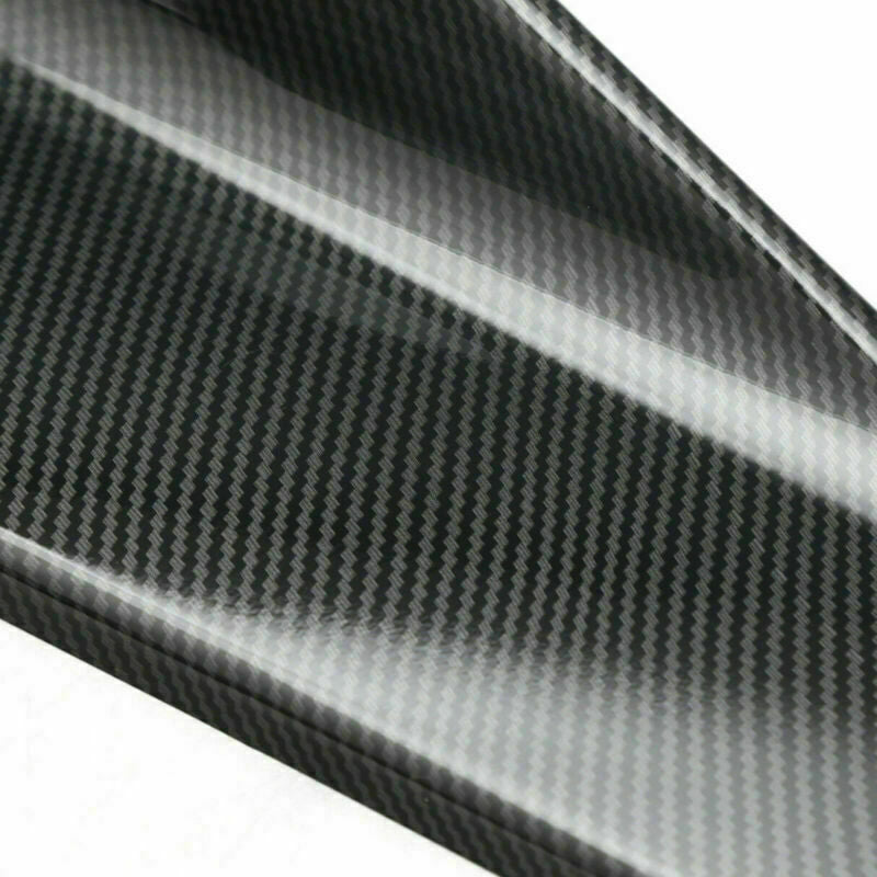 2 stycken 35 cm kjolspoiler bakläppsförlängning rocker splitter winglet wings carbon look generisk