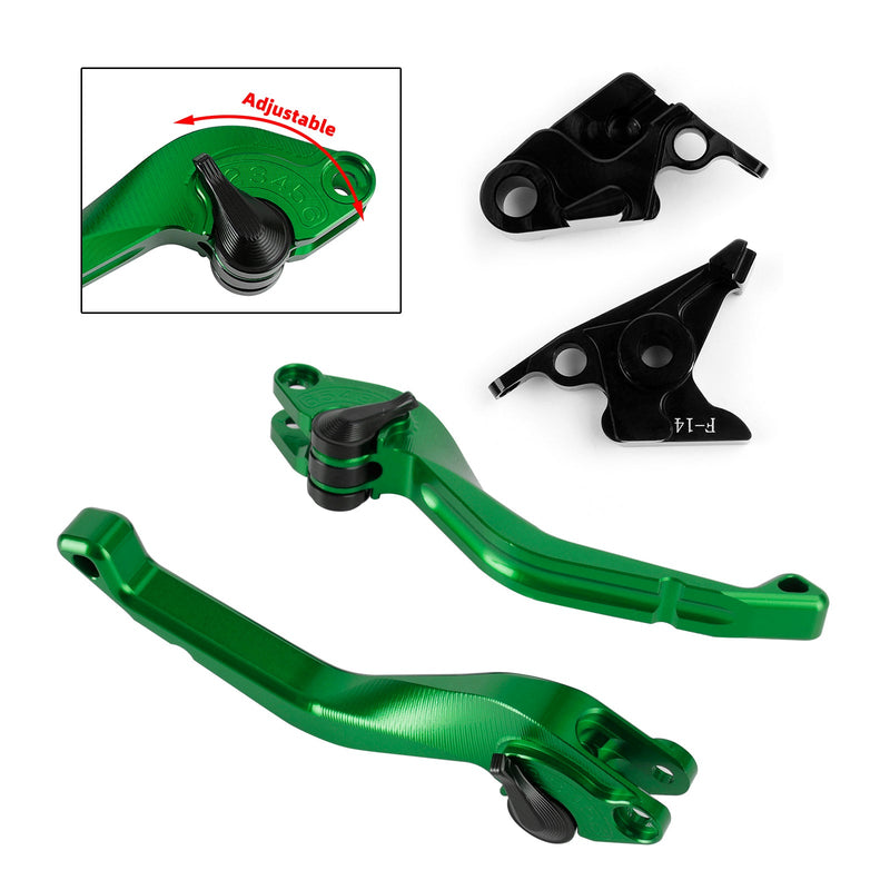 Kawasaki ZZR600 ZXR400 Z750S ZX9R ER-5 CNC palanca de freno de embrague corto