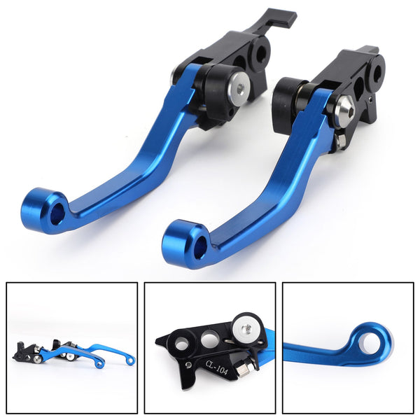 Pair Motorcycle Aluminum CNC Pivot Brake Clutch Levers Dirt Bike Fits Husqvarna