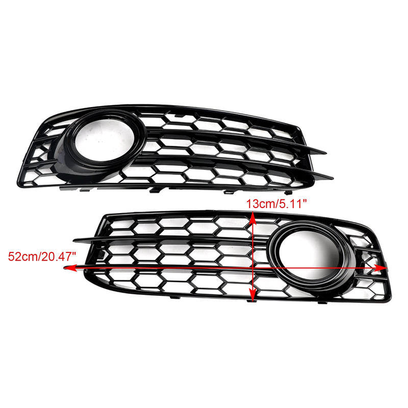 Audi A3 8P S-Line 2009-2012 Honeycomb främre stötfångare Dimljus Grillskydd