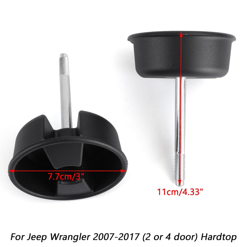 2pcs fits Jeep Wrangler 2007-2017 Hardtop Freedom Top Monting Knob SCHREIDS