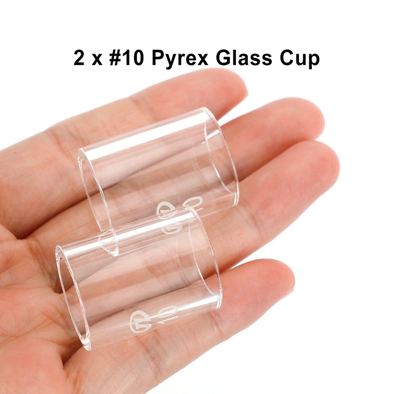 12 stk Pyrex Glass Shell Tig sveisebrenner tilbehørssett for Wp-17/18/26