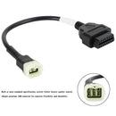 Kawasaki motorsykkelscooter ATV-kabel OBD2 6-pins diagnosekoblingsadapter