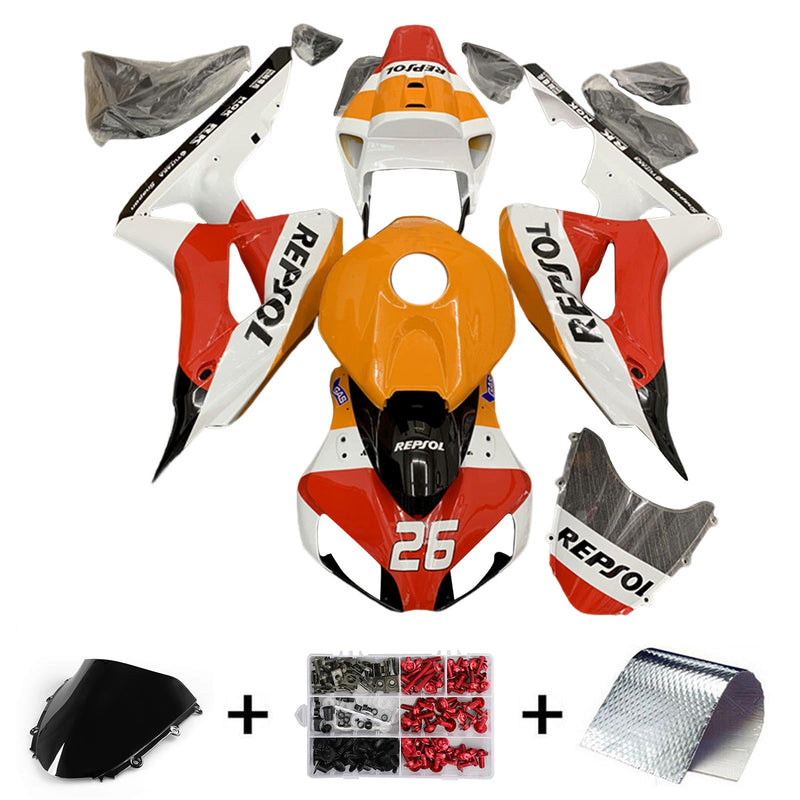 Amotopart Honda CBR1000RR 2006–2007 Verkleidungsset, Karosserie, Kunststoff, ABS