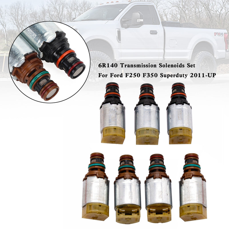Sada solenoidových ventilů převodovky 6R140 pro Ford F250 F350 Superduty 2011 a novější