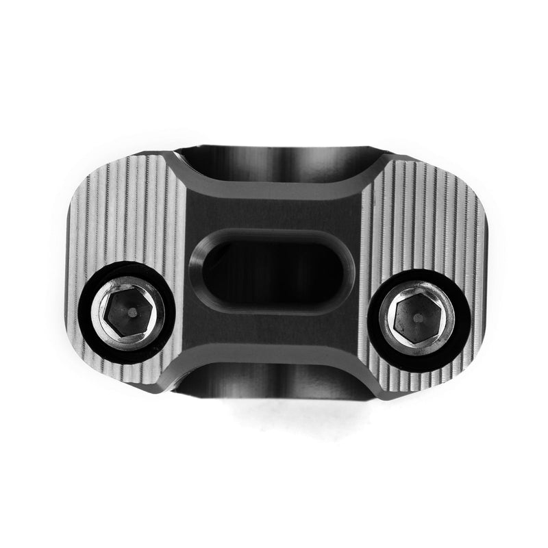 Areyourshop Alça de guiador de motocicleta de alumínio CNC 22-28 mm Universal Braçadeira de montagem