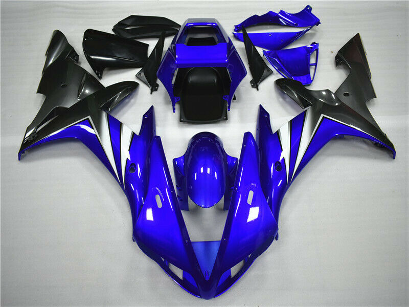 ABS Injection Plastic Fairing Kit för Yamaha YZF R1 2002-2003 Gloss Blue Generic