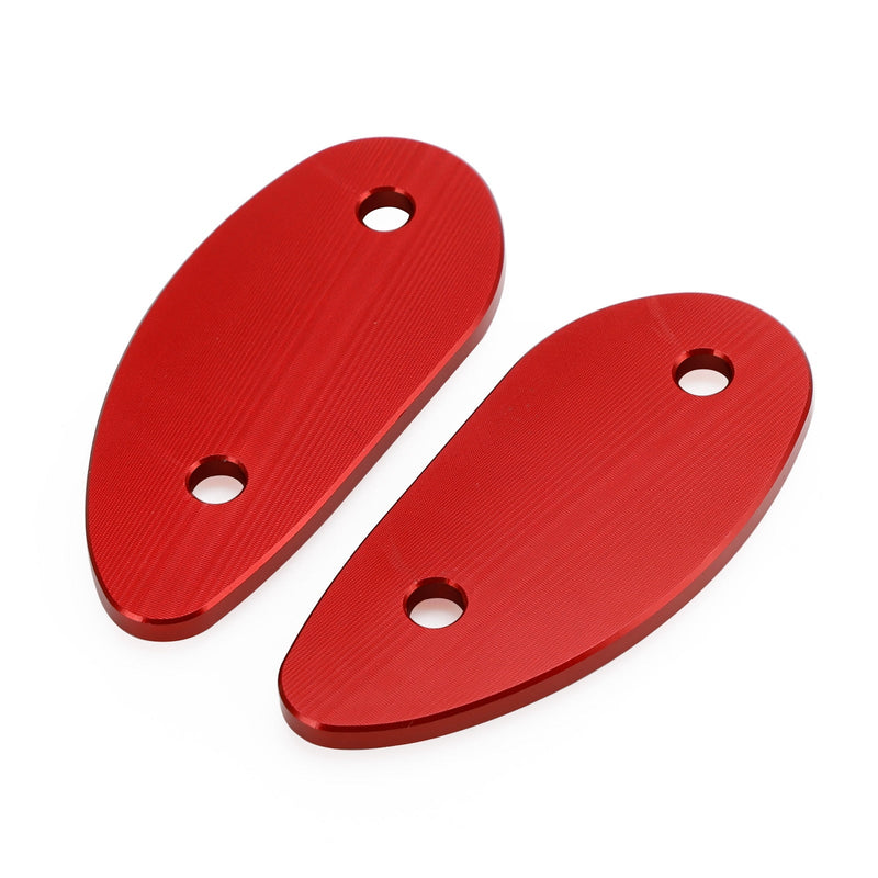 Red Mirror Delete Blind Block Plates for Honda CBR1000RR 2008-2023