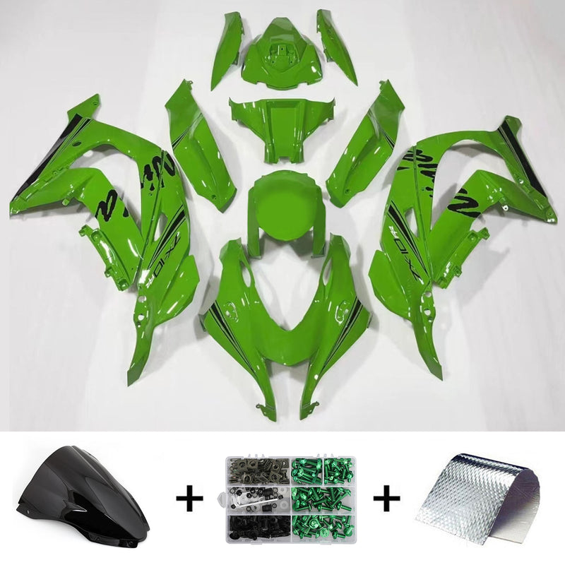 Amotopart kåpa set för Kawasaki ZX10R 2016-2020, kropp, plast, ABS