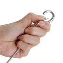 1/5/10 kpl 26,4" teräslankainen turvakaapeli lavavalon puristimeen