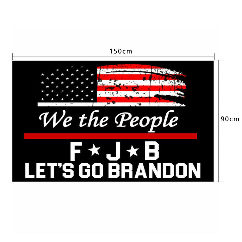 Bandera de Let's Go Brandon, 3x5 pies, divertida FJB Anti Joe Biden 2021, bandera para jardín y patio